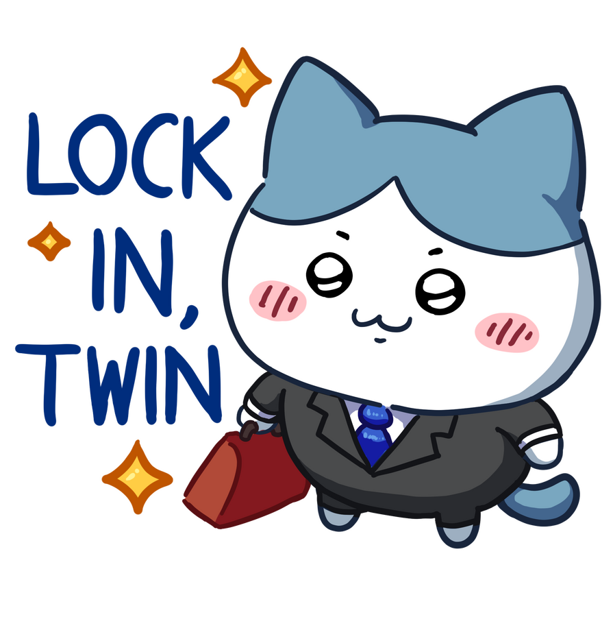 Lock In Twin Hachiware (Chiikawa)