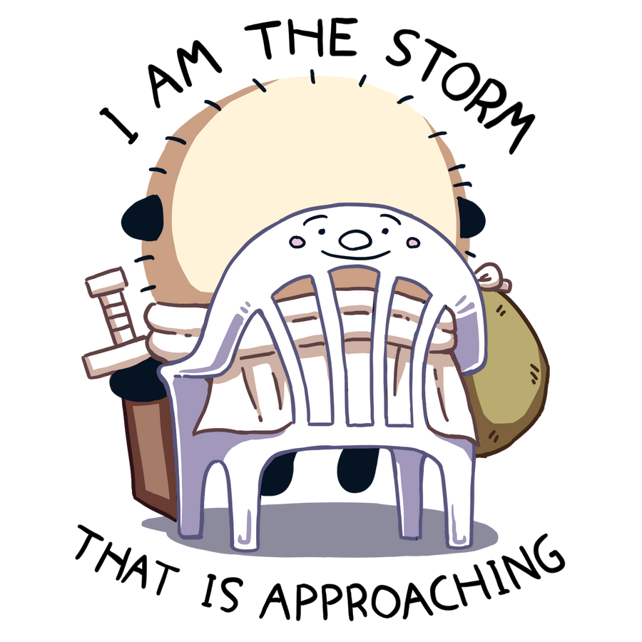Rakko on a Chair (Chiikawa)