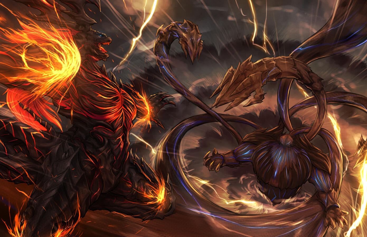 Eikons Fighting (Final Fantasy XVI)